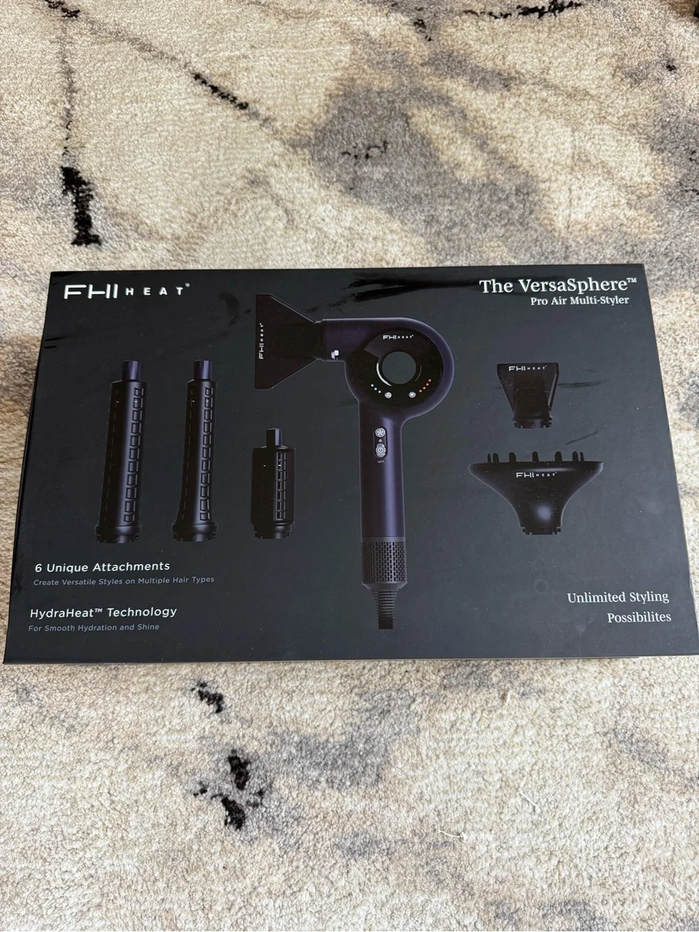 Dyson Purple and Black Hair Dryer & Styling Set